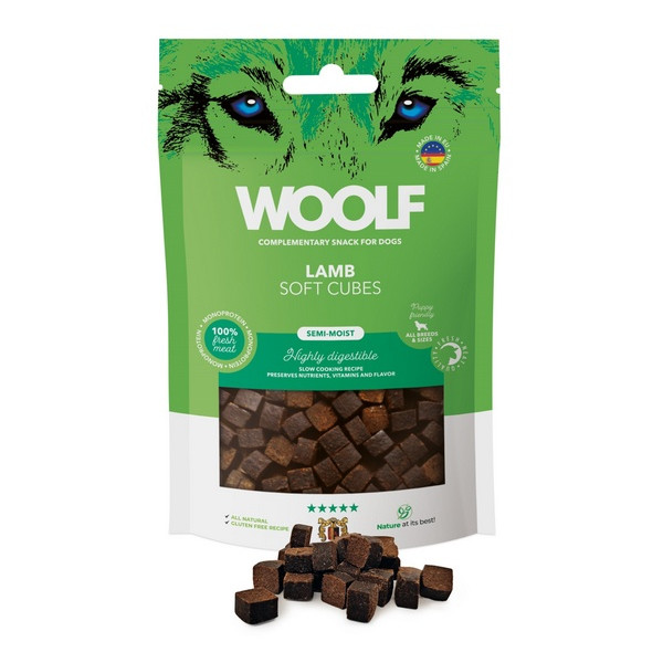 Woolf Soft Cubes Monoprotein Lamb 100g