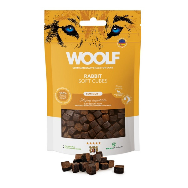 Woolf Soft Cubes Monoprotein Rabbit 100g