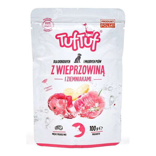 TUF TUF Wieprzowina z ziemniakami dla psa saszetka 100g