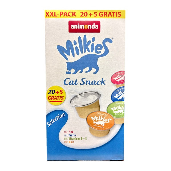 Animonda Kot Milkies Selection Mix 25x15g (20+5 gratis)