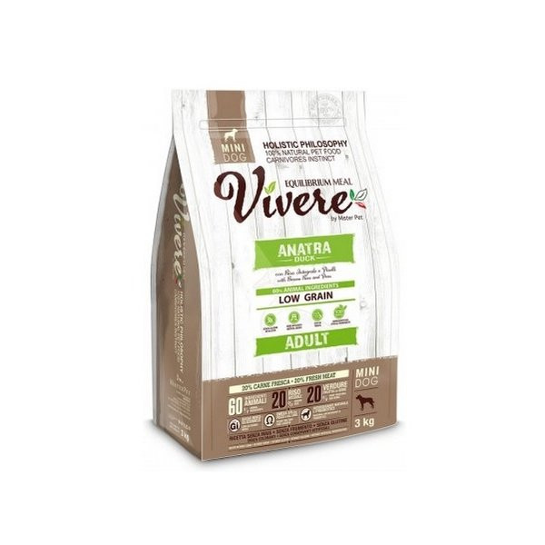 Vivere Dog Mini Adult Duck 3kg