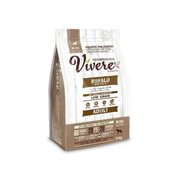 Vivere Dog Mini Adult Buffalo 3kg