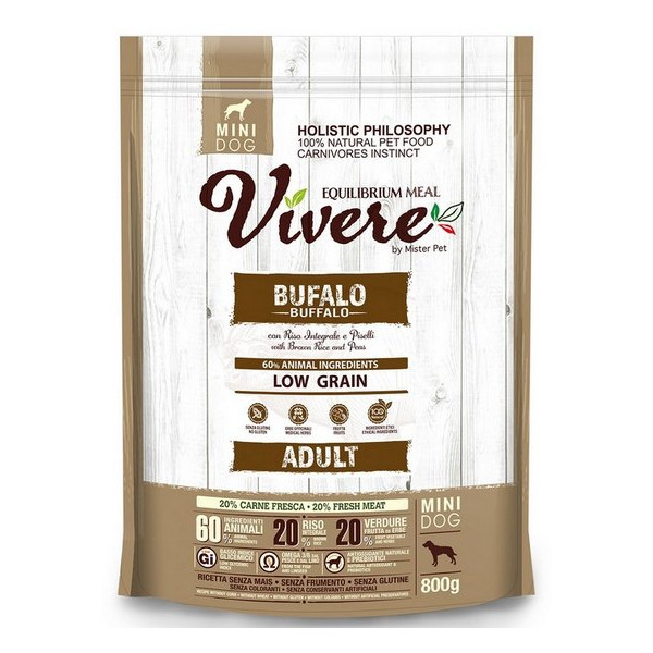 Vivere Dog Mini Adult Buffalo 800g