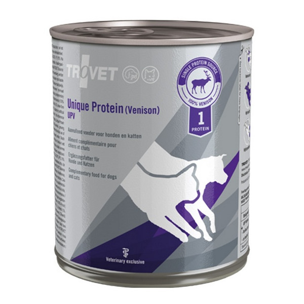 Trovet Unique Protein UPV Dziczyzna dla psa i kota puszka 800g