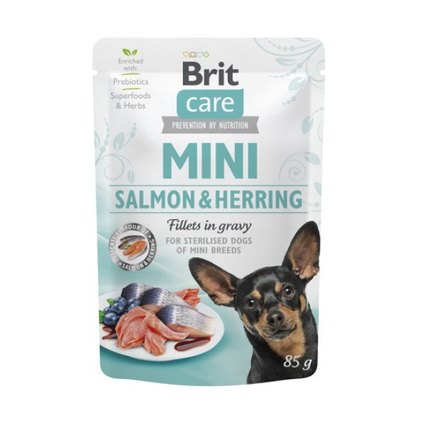 Brit Care Dog Mini Salmon & Herring Sterilised saszetka 85g