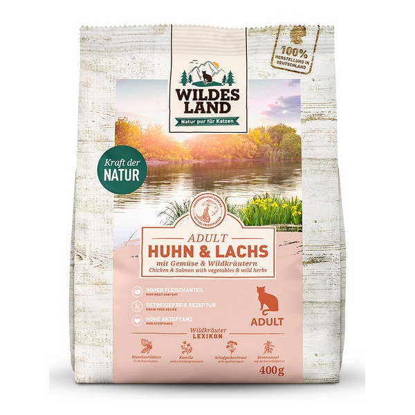 Wildes Land Cat Classic Adult Huhn & Lachs 400g