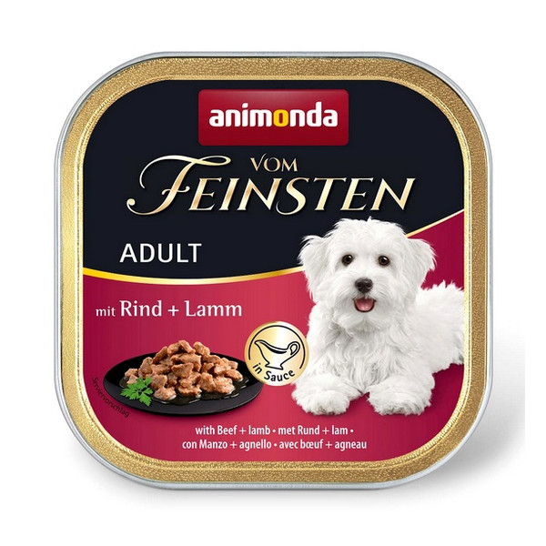 Animonda vom Feinsten Dog Adult Wołowina i Jagnięcina w sosie tacka 150g