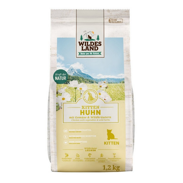 Wildes Land Cat Classic Kitten Huhn 1,2kg