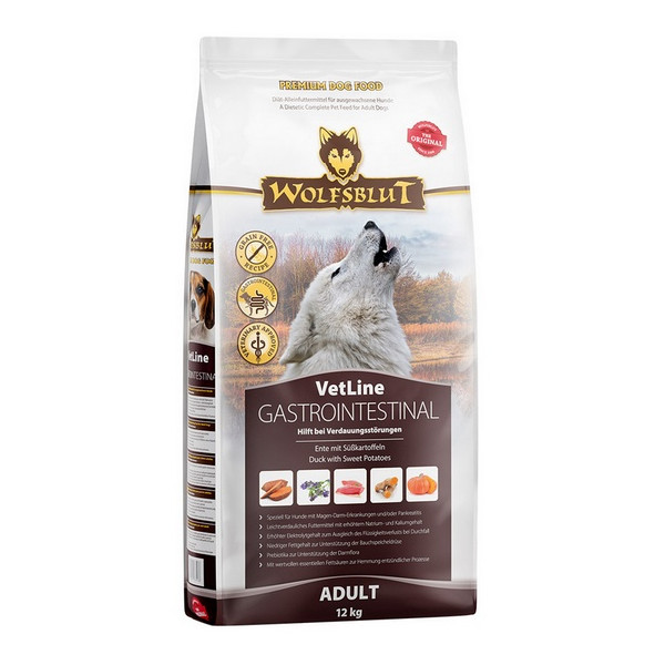 Wolfsblut Dog VetLine Gastrointestinal - kaczka i bataty 12kg