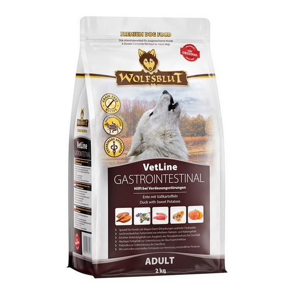 Wolfsblut Dog VetLine Gastrointestinal - kaczka i bataty 2kg