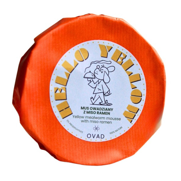 Ovad Hello Yellow Mus owadziany z miso ramen puszka 140g