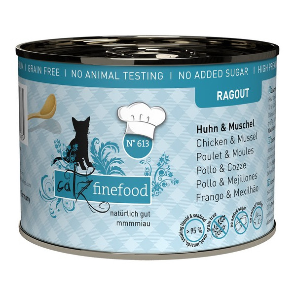 Catz Finefood Ragout N.613 Kurczak i Omułek puszka 190g