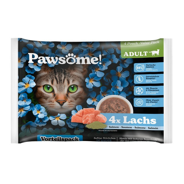 Pawsome Adult Lachs - łosoś saszetki 4x85g