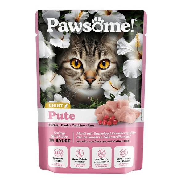 Pawsome Adult Light Pute - indyk saszetka 85g