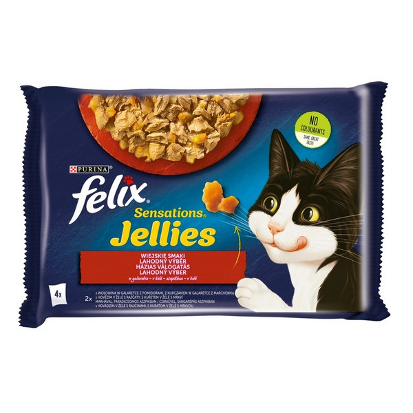 Felix Sensations Mięso saszetki 4x85g