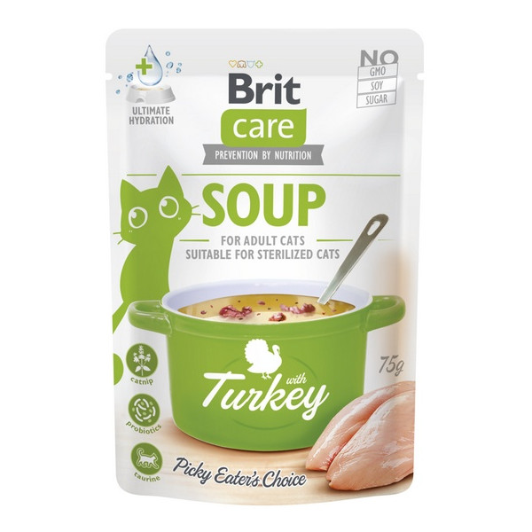 Brit Care Cat Soup Turkey saszetka 75g