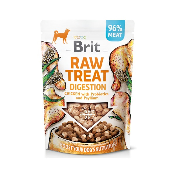 Brit Raw Treat Dog Digestion Chicken 40g