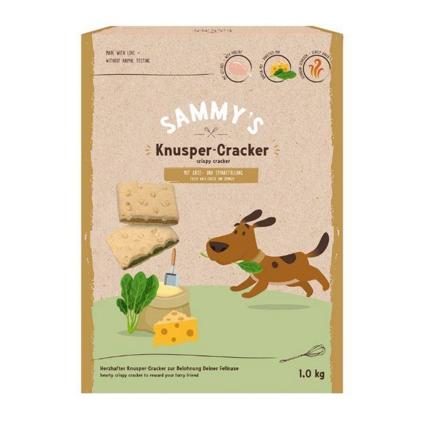 Sammy's Crispy Cracker Ser & Szpinak 1kg