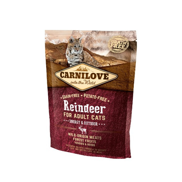 Carnilove Cat Reindeer Energy & Outdoor - renifer 400g