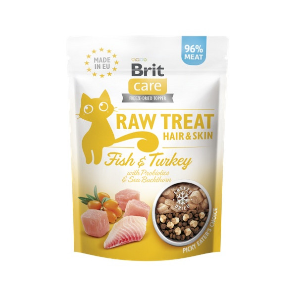 Brit Raw Treat Cat Hair & Skin 40g