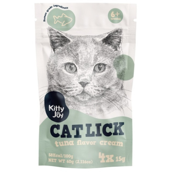 Kitty Joy Cat Lick Tuńczyk Cream 4x15g