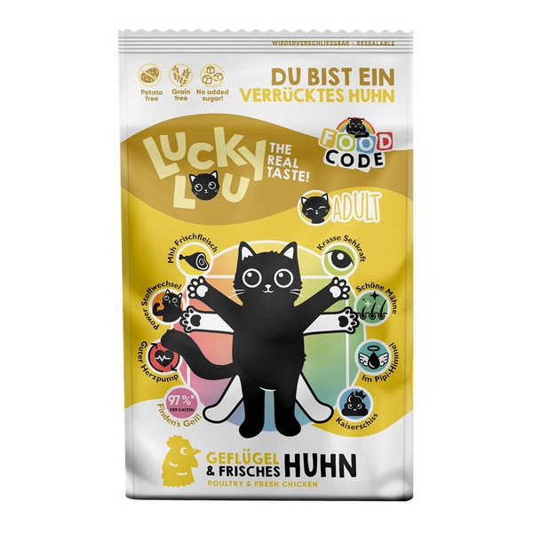 Lucky Lou Food Code Lifestage Adult Geflugel & Huhn 750g