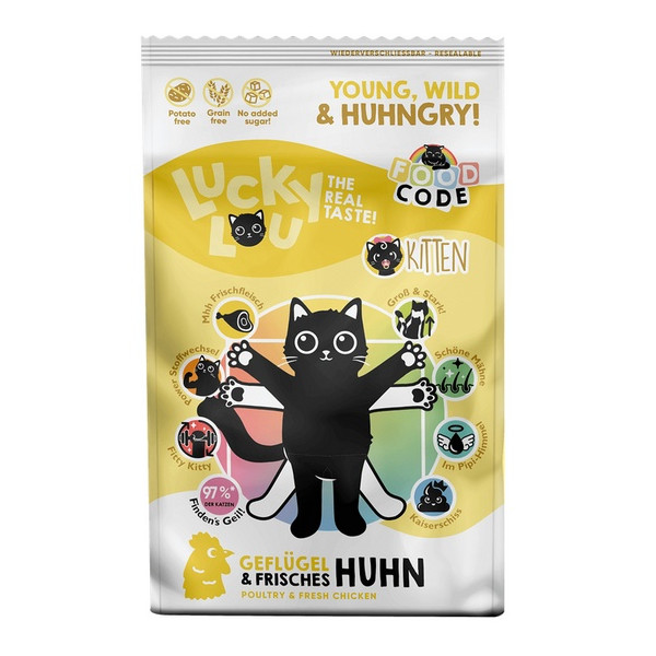 Lucky Lou Food Code Lifestage Kitten Geflugel & Huhn 750g