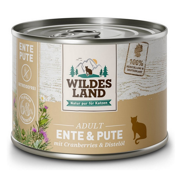 Wildes Land Cat Classic Adult Ente & Pute puszka 200g