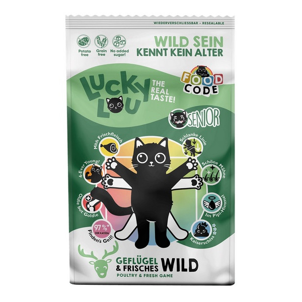 Lucky Lou Food Code Lifestage Senior Geflugel & Wild 750g