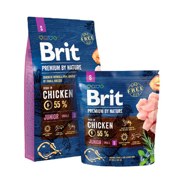 Brit Premium By Nature Junior S Small 1kg