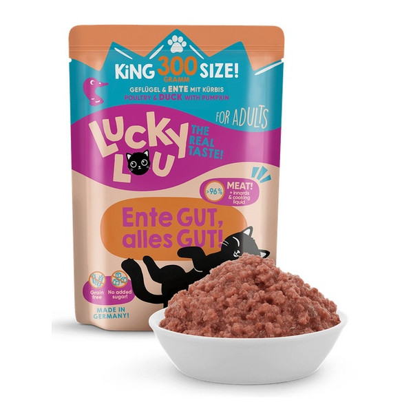 Lucky Lou Lifestage Adult Drób i kaczka saszetka 300g