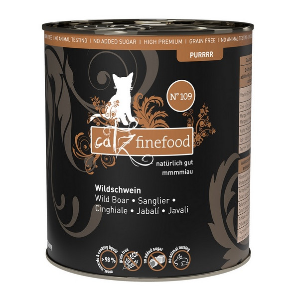 Catz Finefood Purrrr N.109 Dzik puszka 800g