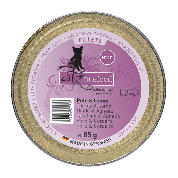 Catz Finefood Filety N.411 Indyk/Jagnięcina tacka 85g