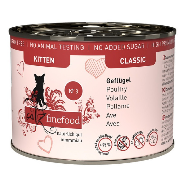 Catz Finefood Classic Kitten N.03 Drób puszka 200g