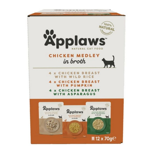 Applaws saszetki dla kota Chicken Selection Multi Pack 12x70g