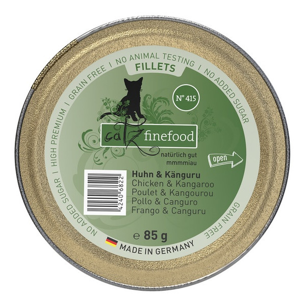 Catz Finefood Filety N.415 Kurczak/Kangur tacka 85g