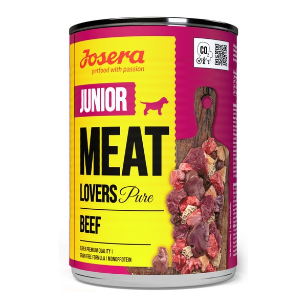 Josera Meat Lovers Pure Junior Wołowina puszka 400g