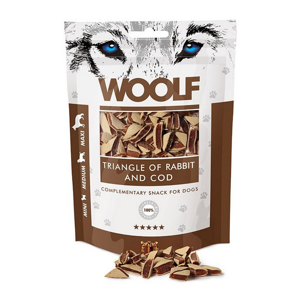 Woolf Rabbit & COD Triangle 100g