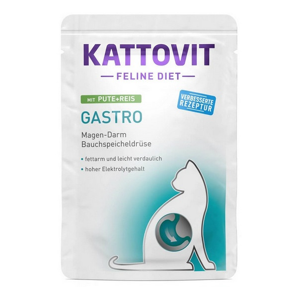 Kattovit Feline Diet Gastro indyk i ryż saszetka 85g