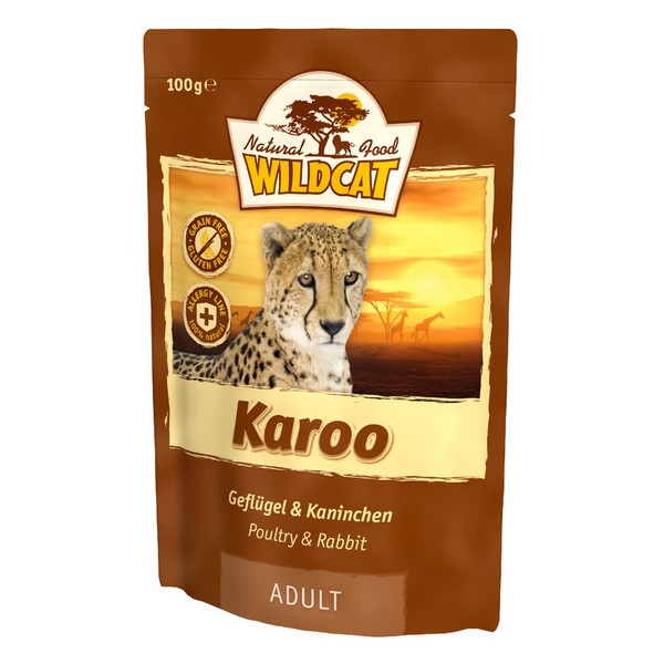 Wildcat Karoo - królik i drób saszetka 100g