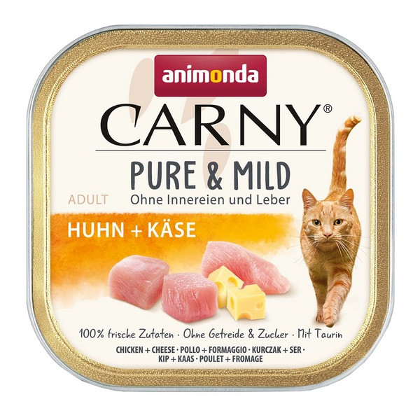 Animonda Carny Pure & Mild Kurczak + Ser tacka 100g