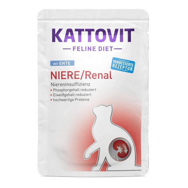 Kattovit Feline Diet Niere/Renal kaczka saszetka 85g