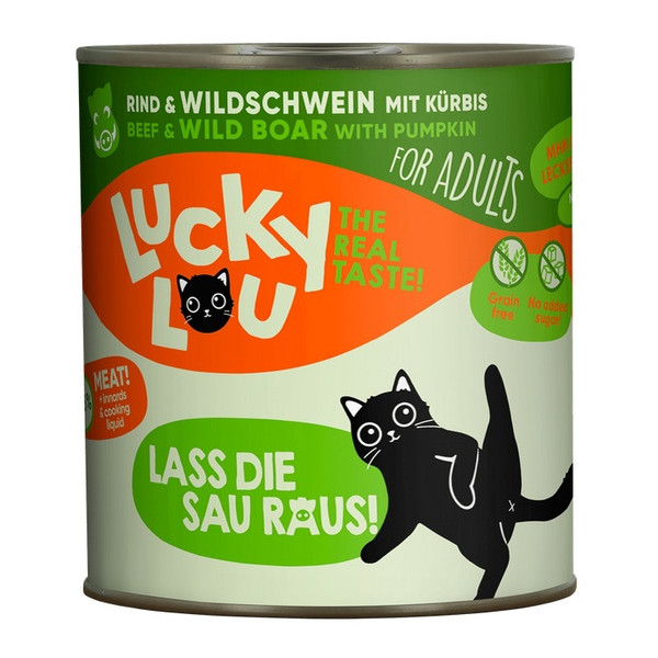 Lucky Lou Lifestage Adult Wołowina i dzik puszka 800g