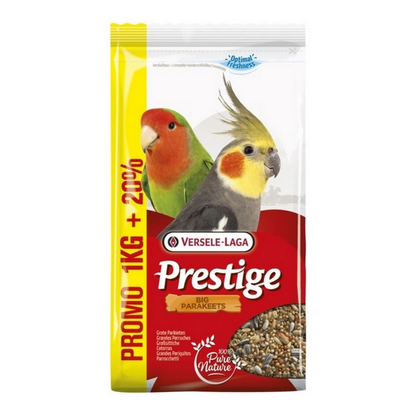 Versele-Laga Prestige Big Parakeets średnia papuga (nimfa, nierozłączka) 1,2kg (1+0,2kg gratis)