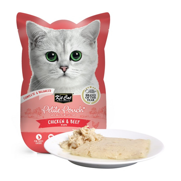 Kit Cat Petite Pouch Tuna Chicken & Beef saszetka 70g