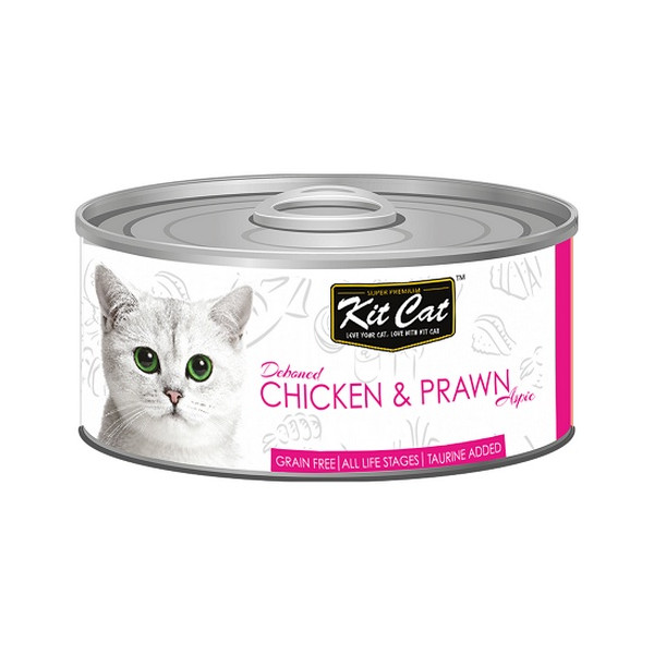 Kit Cat Chicken & Prawn puszka 80g