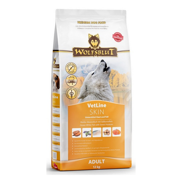 Wolfsblut Dog VetLine Skin - biała ryba oceaniczna i bataty 12kg