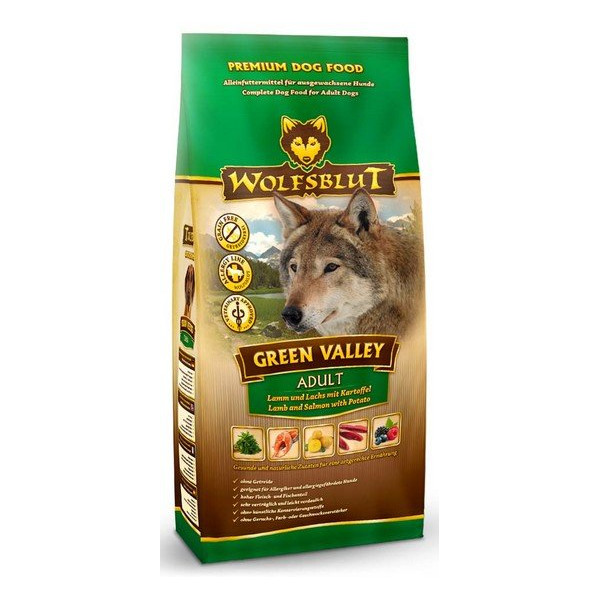 Wolfsblut Dog Green Valley - jagnię, łosoś i ziemniaki 2kg