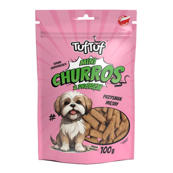 TUF TUF Mini Churros z drobiem dla psa 100g