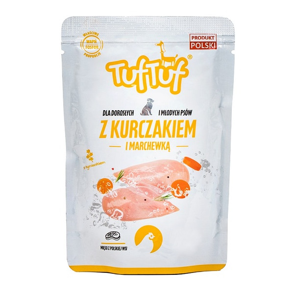 TUF TUF Kurczak z marchewką dla psa saszetka 500g